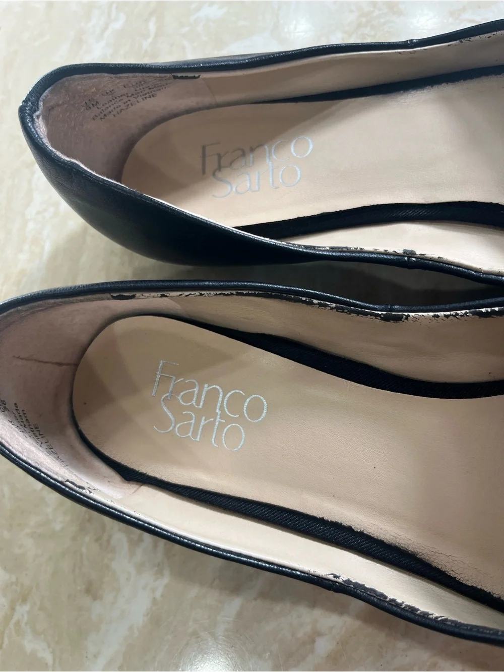 Franco Sarto Hazeline Pointed Toe Leather Flats Women’s size 9M